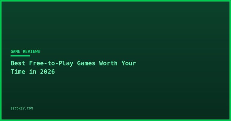 Best Free-to-Play Games Worth Your Time in 2026