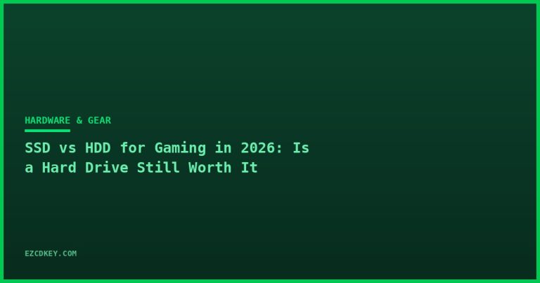 SSD vs HDD for Gaming in 2026: Is a Hard Drive Still Worth It