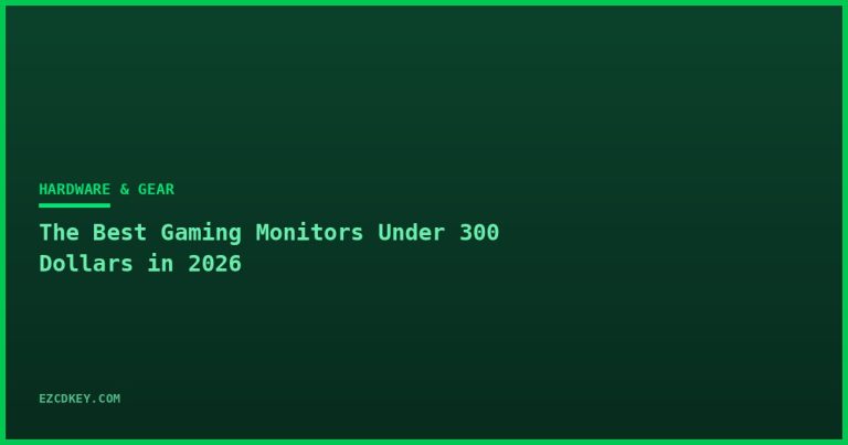The Best Gaming Monitors Under 300 Dollars in 2026